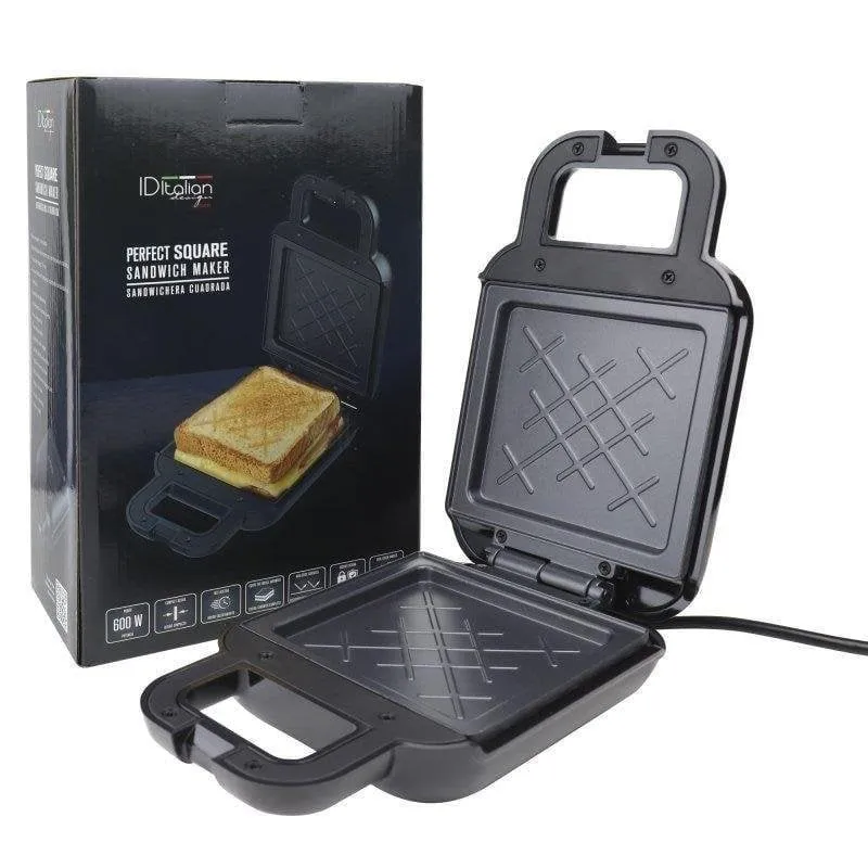 Sandwichiera Italian Design 600W Superficie Antiadente Indicatore Sicurezza