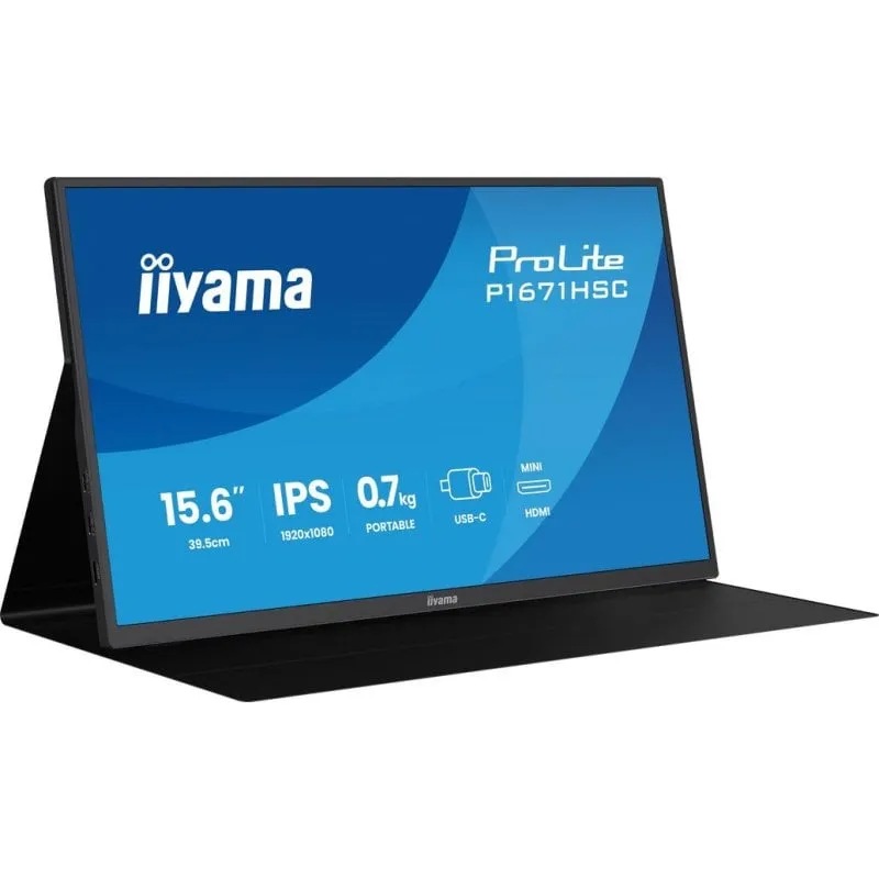 Monitor iiyama ProLite P1671HSC-B1 15.6" FullHD 60Hz IPS 3ms USB-C HDMI