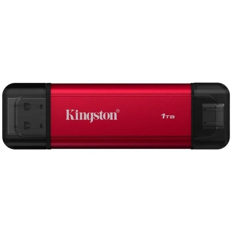 Disco Duro Kingston 1TB Dual USB-A/C SSD Portatile 1050MB/s USB 3.2 Gen 2 Compatto