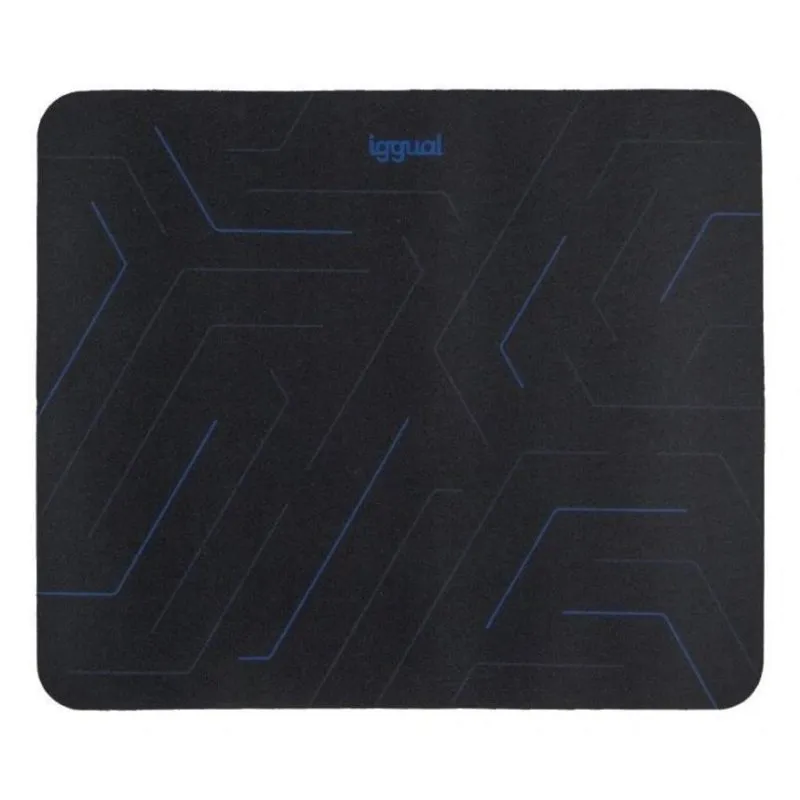 Tappetino gaming iggual Hexa 1 base antiscivolo nero blu 320x270 mm
