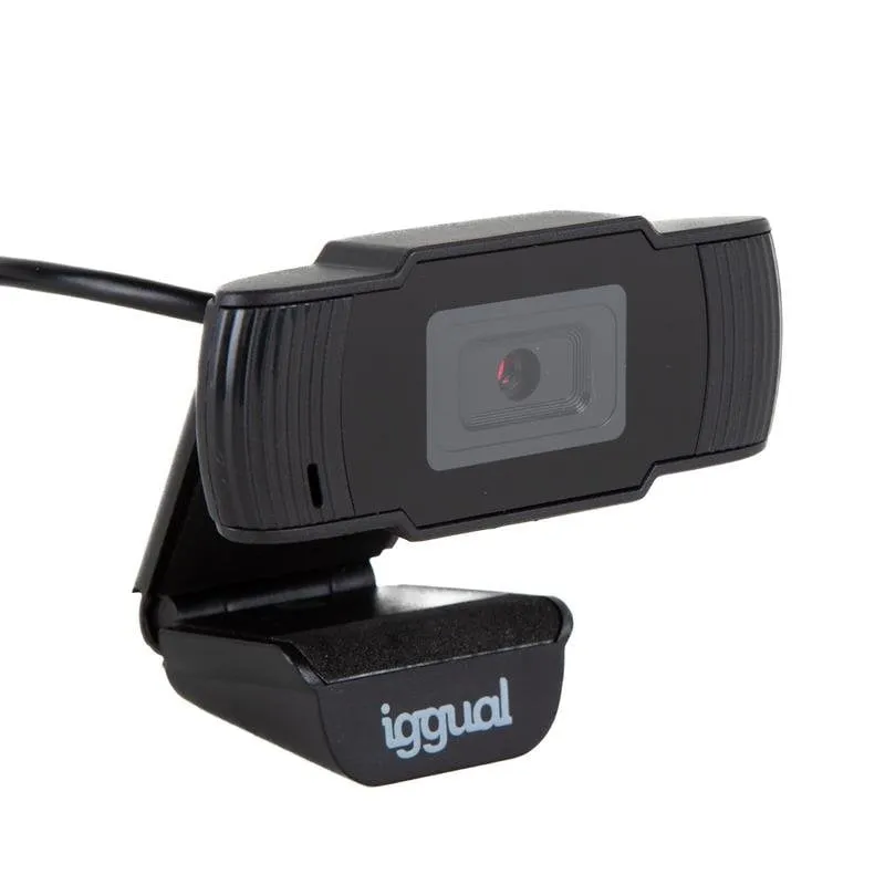 Webcam iggual IGG318980 HD 720p USB Grandangolo 90° Microfono Integrato