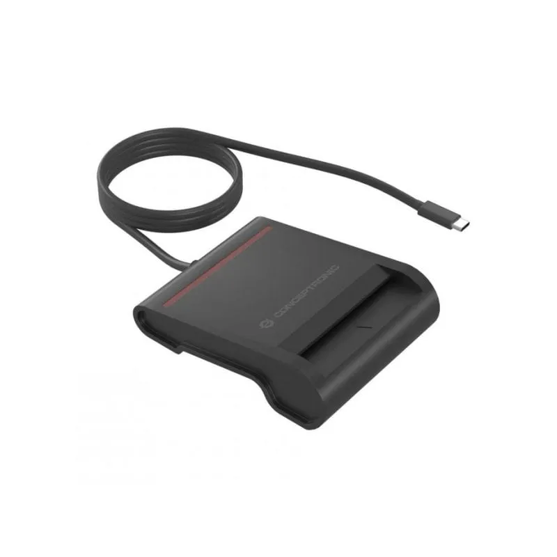 Lettore di carte intelligente Conceptronic SCR01BC USB Type-C 0,9 m Nero
