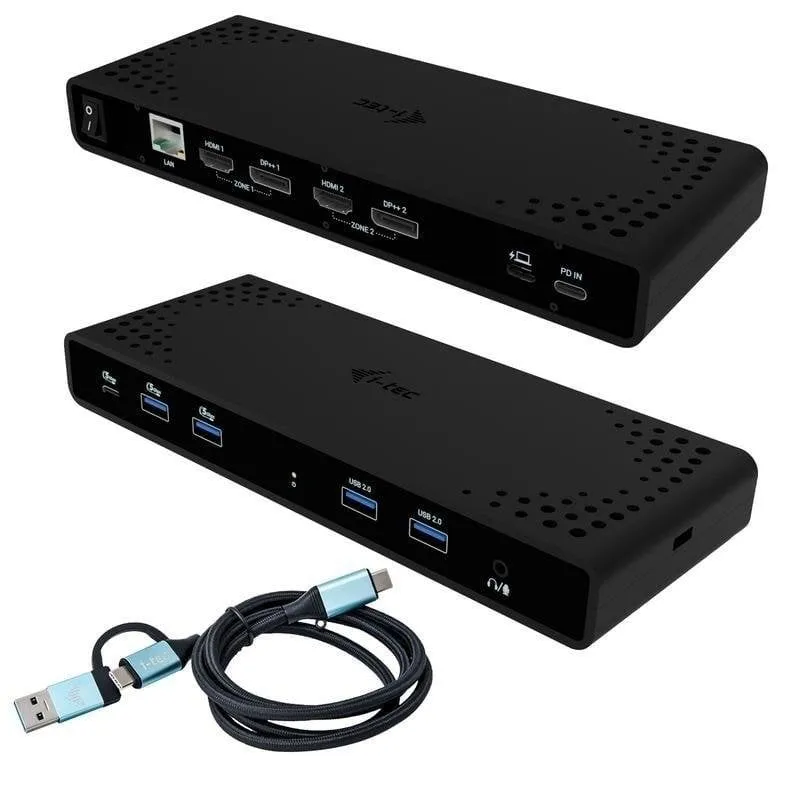 Base per portatile I-Tec Universal Dual 4K Display Docking Station Power Delivery 85W