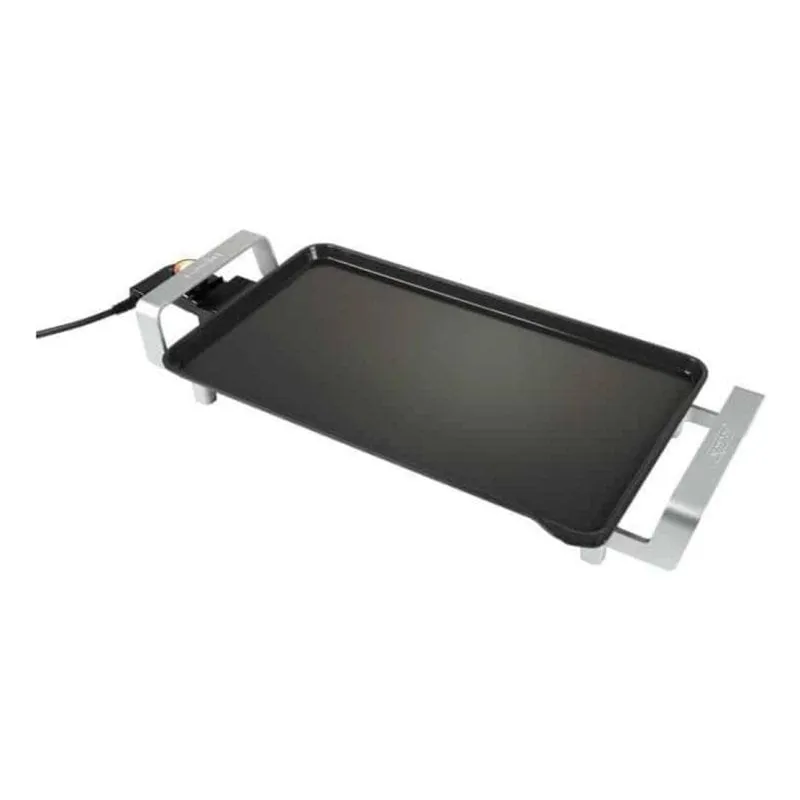 Piastra Elettrica Bourgini 10.2009.00.00 Ceramica 1 Zona 2500W Termostato Nero-Argento