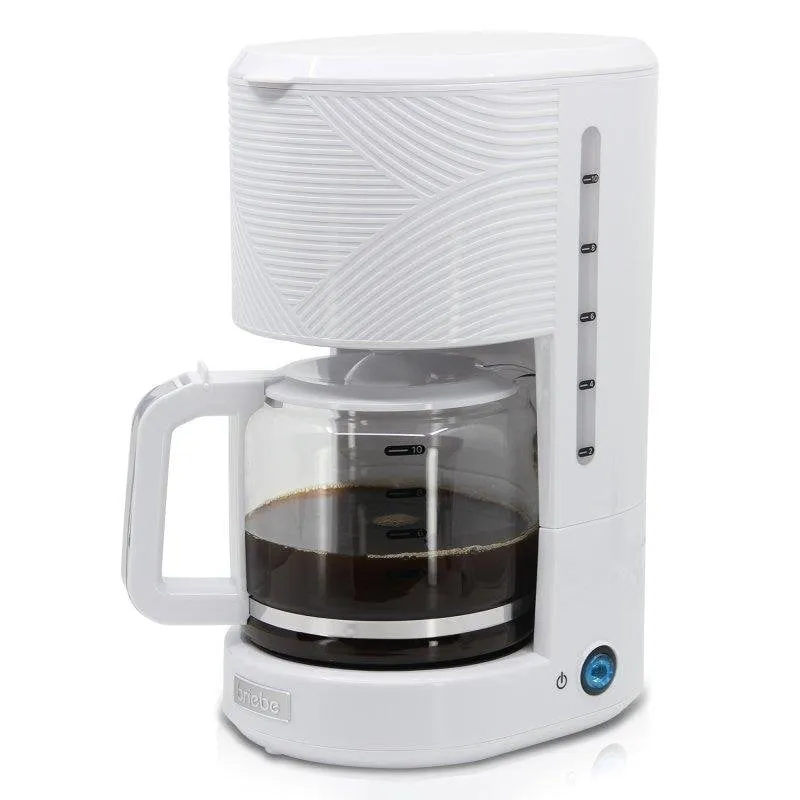Caffettiera a Filtro Briebe CM1171WHT 1,25 L 10 Tazze Bianco Filtro Riutilizzabile