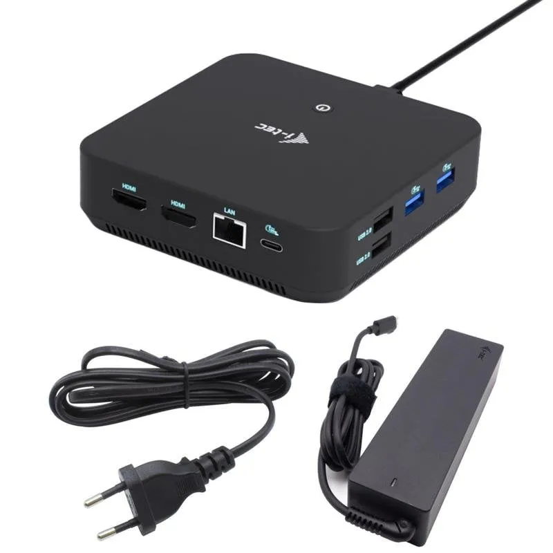 Base per laptop I-Tec USB-C DP Dual HDMI Docking Station 100W Gigabit LAN 3x Monitor