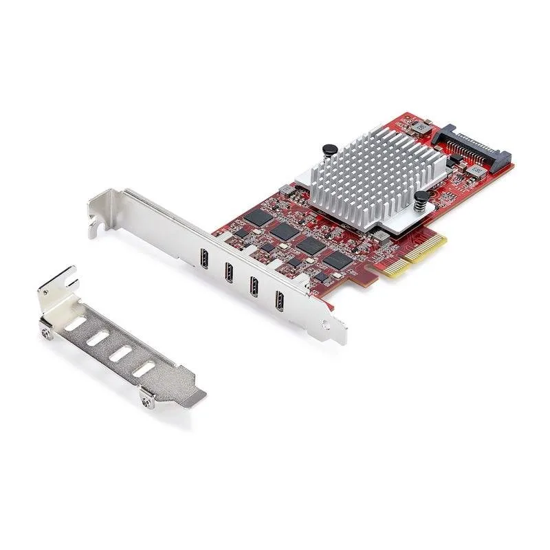 Scheda di espansione Startech PEXUSB4DPIC USB-C 4 porte 10 Gbps PCIe 4 controller indipendenti