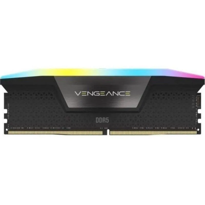 Memoria RAM Corsair Vengeance RGB 8GB 1x8GB DDR5 5200MHz CL40 Intel XMP Nero
