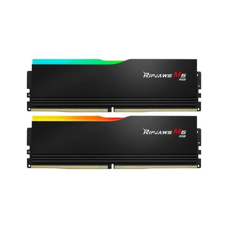 Memoria RAM G.Skill Ripjaws M5 RGB F5-6400J3239G16GX2-RM5RK 32GB 2x16GB DDR5 6400MHz CL32 RGB XMP Colore Multicolor
