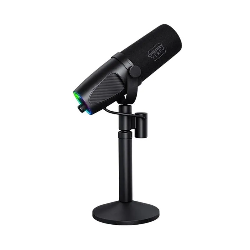 Microfono Cherry Xtrfy Ngale X USB XLR cardioide con filtro antipop RGB