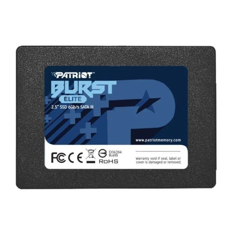 Disco Duro Patriot Burst Elite 480GB SSD 2,5" 6 Gbit/s Velocità 450 MB/s