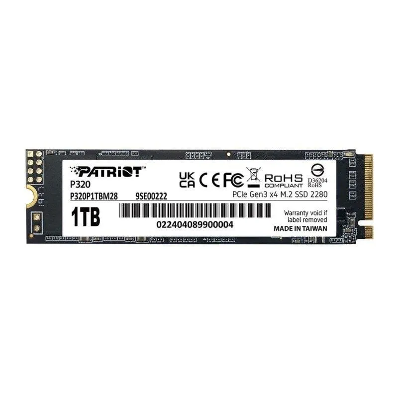 Disco Duro Patriot Viper P320 512GB SSD M.2 NVMe 3000MB/s Alta Resistenza