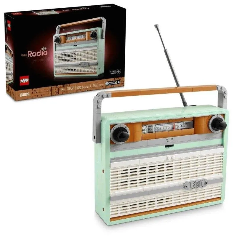 LEGO Icons Radio Retro 10334 906 pezzi