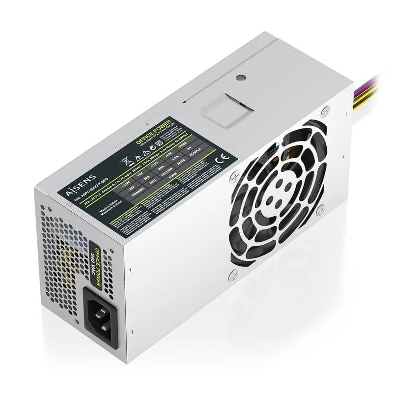 Fonte di Alimentazione Aisens ASPC-500TFX-SEO 500W ATX 2.0 TFX Protezioni Avanzate