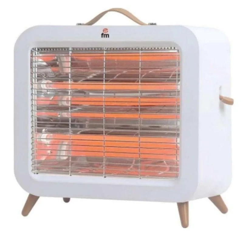 Riscaldatore al quarzo FM Calefacción EV-700 700W con protezione anti-ribaltamento