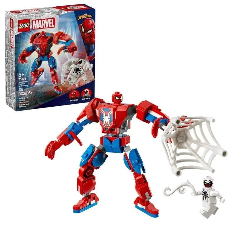 LEGO Marvel 76308 Spider-man Mech Vs. Anti-venom 76308 107 pezzi