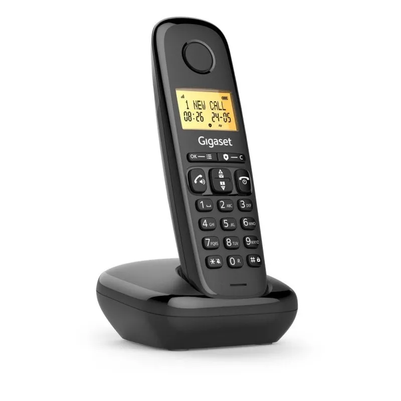 Telefono cordless Gigaset Basic 100 Nero blocco chiamate vivavoce