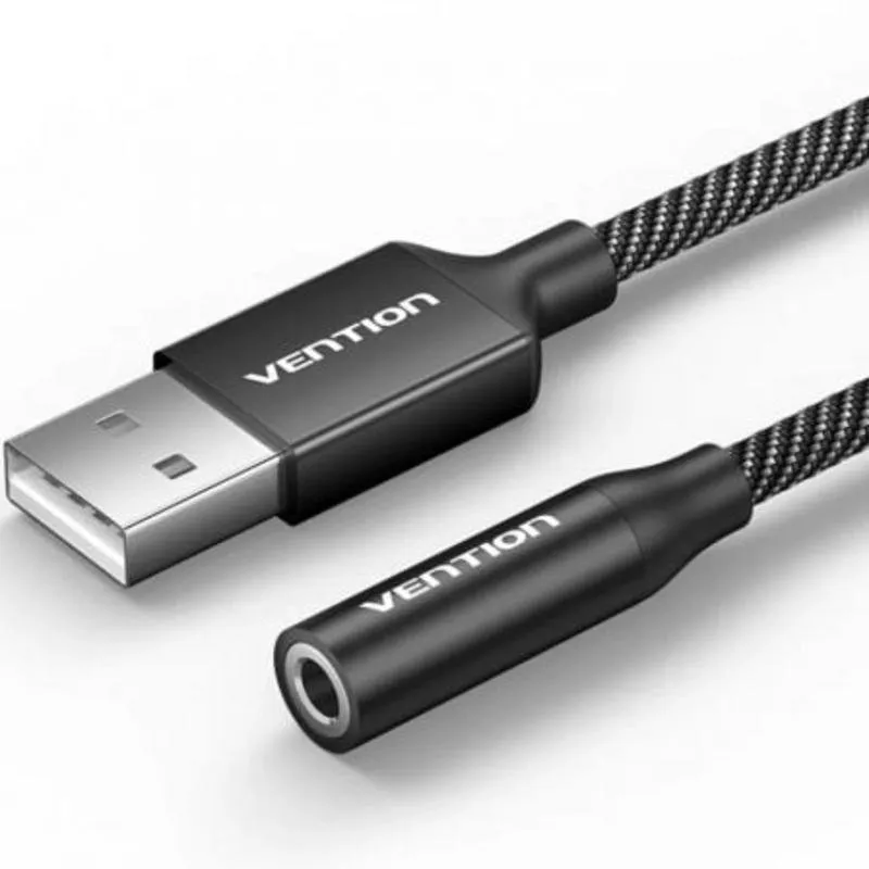 Convertitore audio Vention CVEBC USB-A Maschio 3.5 mm Femmina 1 m Grigio