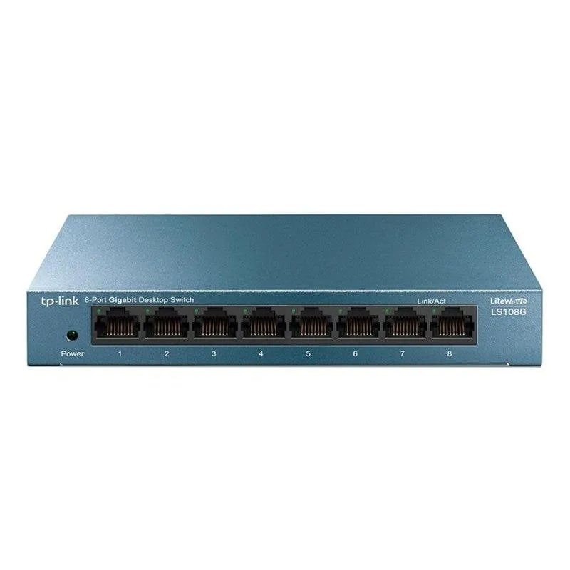Switch TP-Link LS108G 8 Porte Gigabit Ethernet Metallo Plug&Play