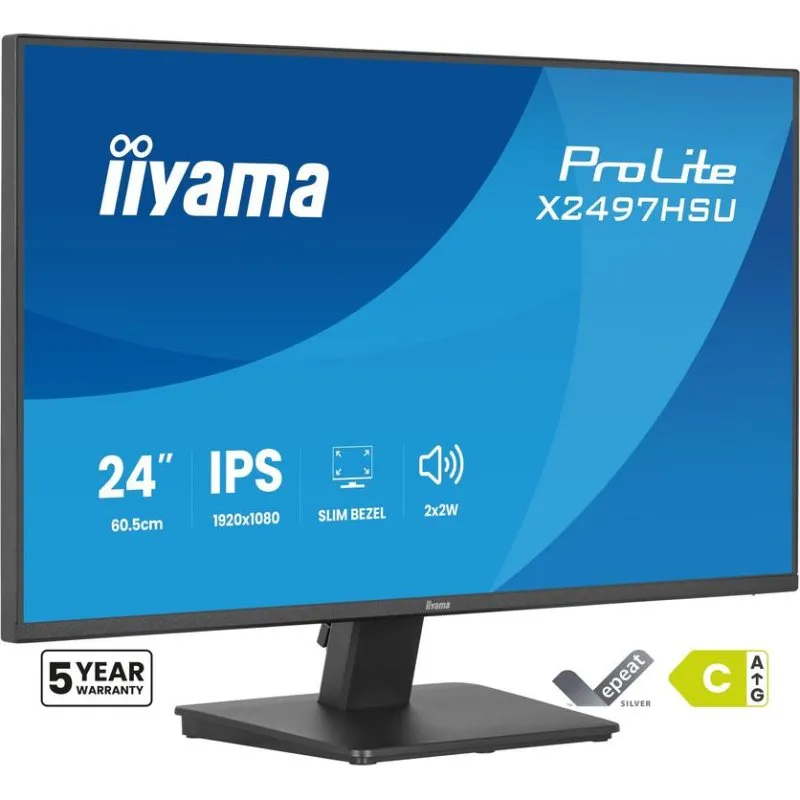 Monitor iiyama ProLite X2497HSU-B1 23.8" FullHD 120Hz IPS 4ms Altoparlanti USB
