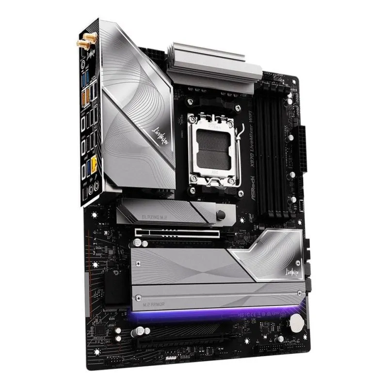 Schede Madri Asrock X870 LiveMixer WiFi AMD X870 Socket AM5 DDR5 ATX WiFi 7 RGB RAID