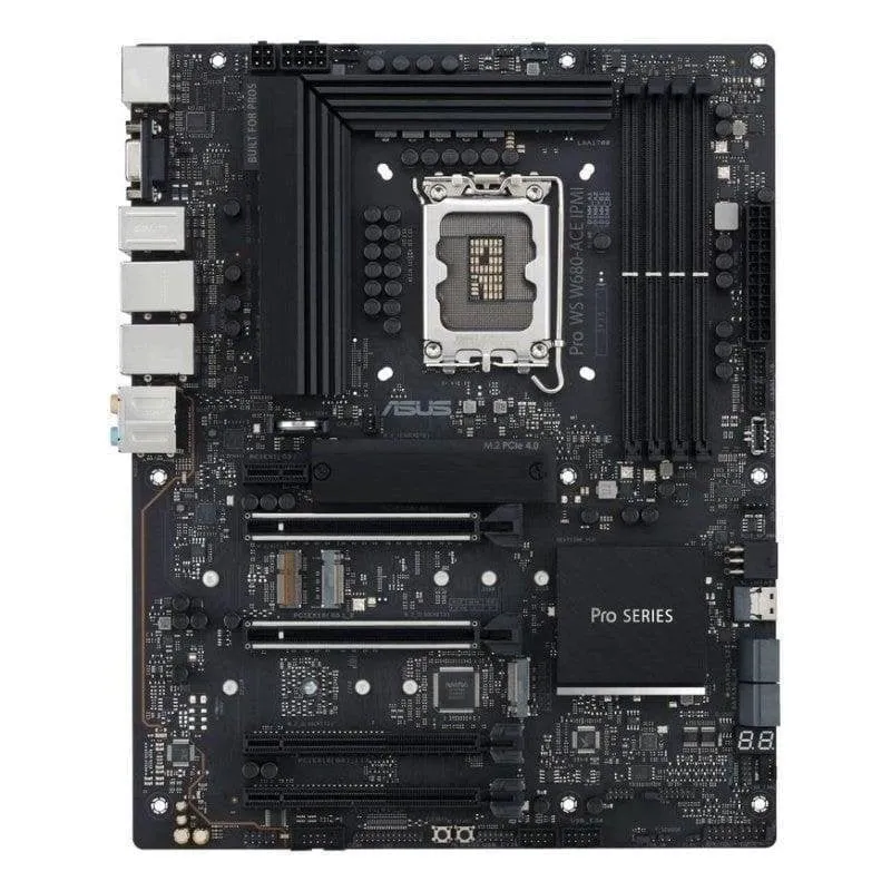 Scheda Madre ASUS PRO WS W680-ACE IPMI Intel W680 LGA1700 DDR5 ATX 2.5GbE ECC M.2 RAID