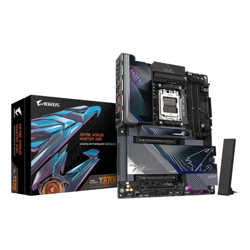 Schede Madri Gigabyte X870E AORUS MASTER X3D X870E AM5 DDR5 ATX WiFi 7 10GbE USB4 RGB