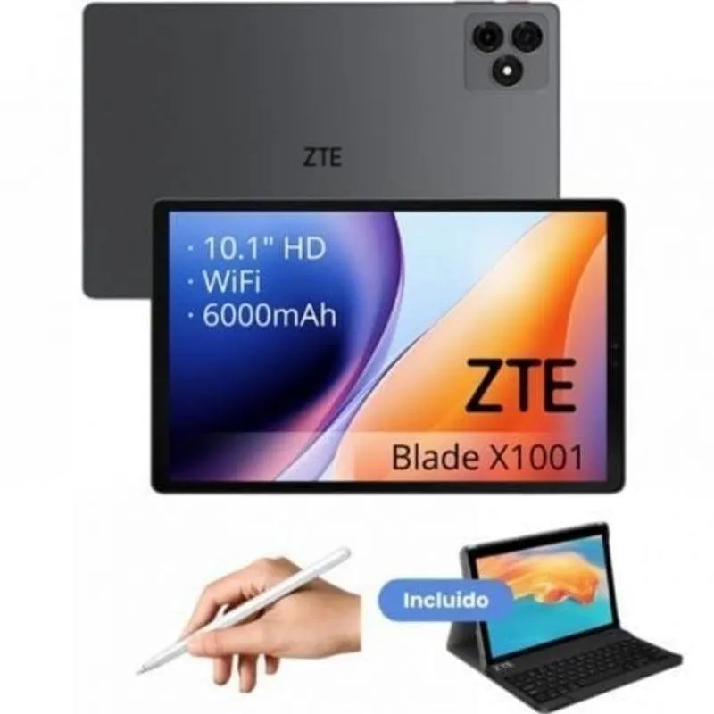 Tablet ZTE Tab Blade X1001W WiFi 10,1" 4GB 128GB Grigio con Teclado y Stylus Pen