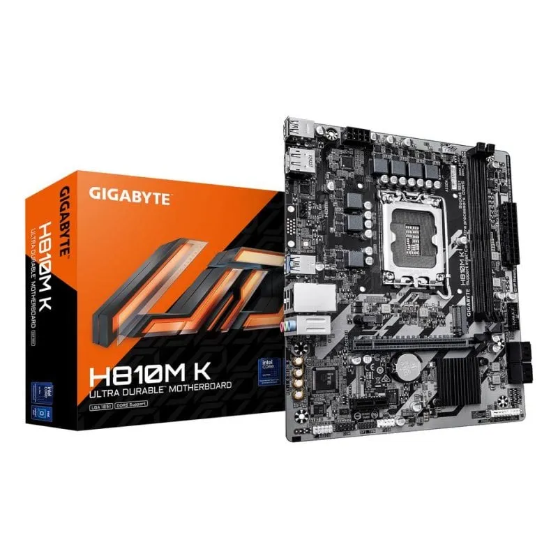 Schede Madri Gigabyte H810M K H810 LGA1851 DDR5 Micro ATX PCIe 4.0 RAID
