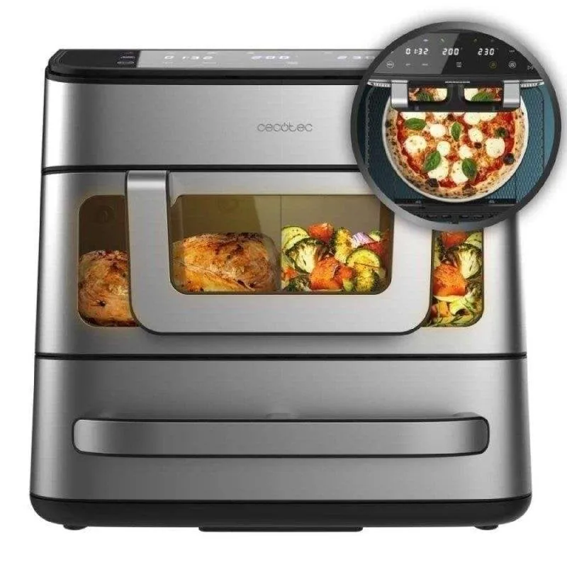 Friggitrice ad Aria Cecotec Cecofry Foodcourt 18000 Finestra 18 L 2700 W Forno Pizza