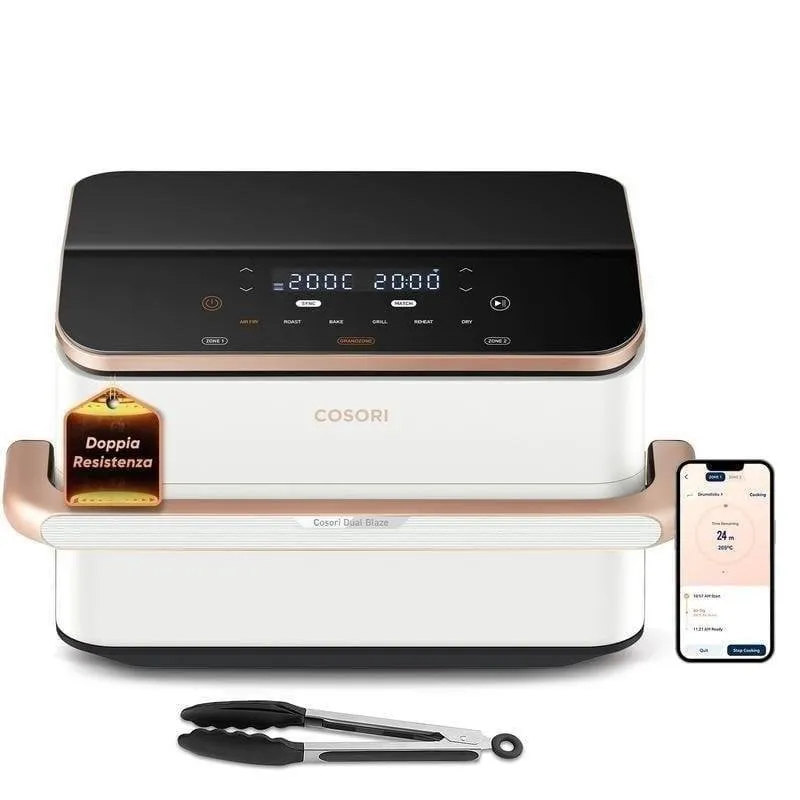 Friggitrice ad Aria Cosori Dual Blaze Twinfry Chef Edition Doppio Cestello 10 L 2800 W