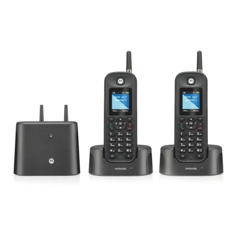 Telefono cordless Motorola O202 Professionale Lungo Raggio IP67 Display 1.8"