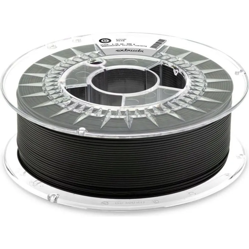 Filamento PCTG Extrudr 9010241526024 Nero 1,75 mm Alta Resistenza Chimica
