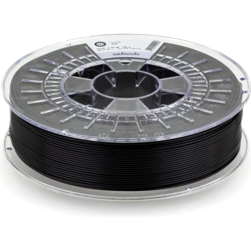 Filamento ASA Extrudr DuraPro Nero 1,75 mm Elevata Stabilità UV Resist