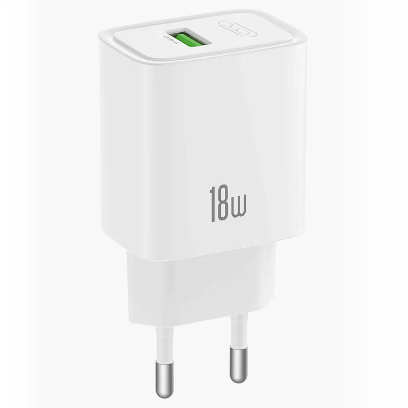 Caricatore da rete XO Design CE50, 18 W, 3 A, 1 x USB-A, Bianco