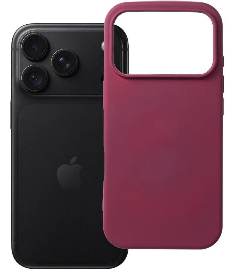 Custodia per Apple iPhone 18 Pro / 17 Pro, OEM, in silicone, bordeaux