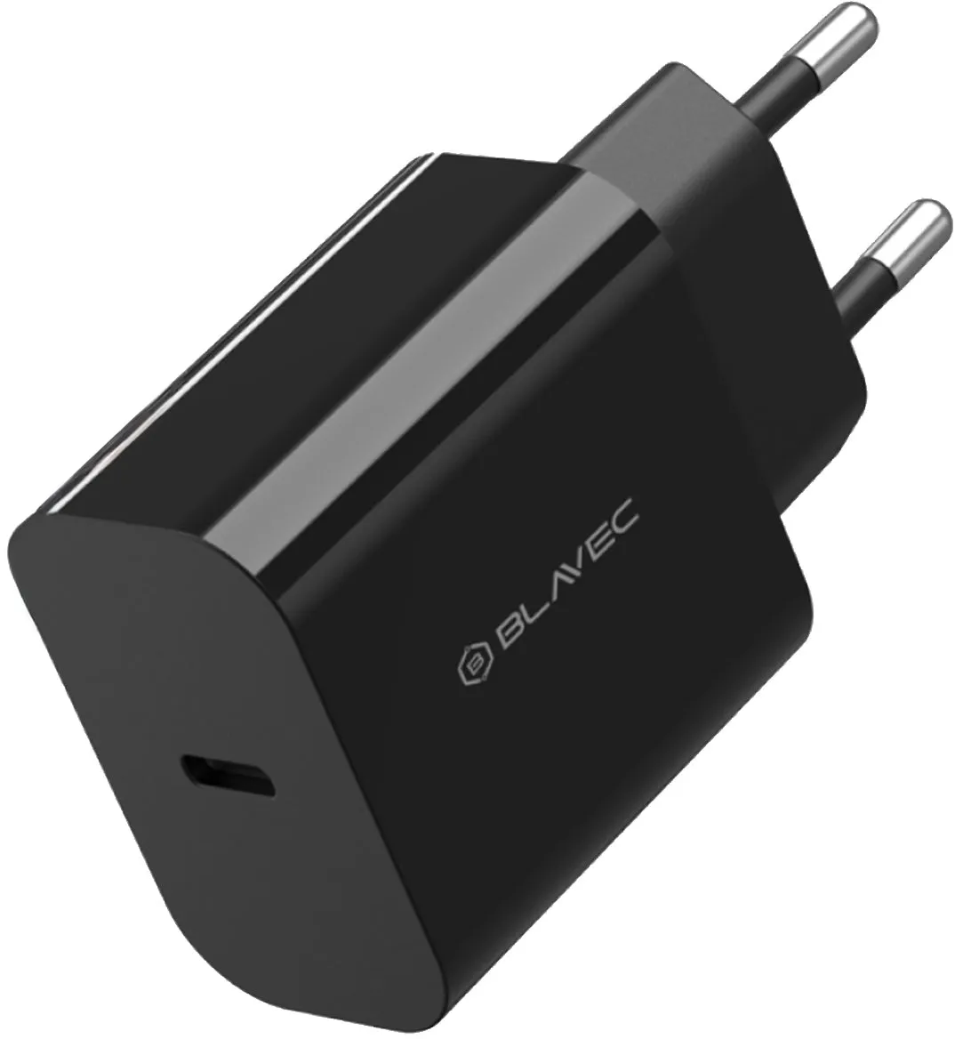 Caricabatterie da rete Blavec BC-14, 30 W, 3 A, 1 x USB-C, Nero