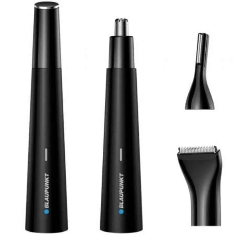 Tagliacapelli Naso e Orecchie Blaupunkt BP5016 Senza Fili 3 Testine USB-C Accessori Pulizia