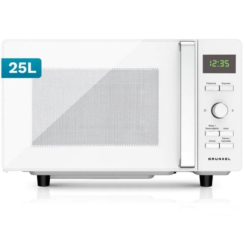 Microonde Grunkel Mwd-25flat 25L 800W Display LED Programmi Automatici Base Fissa