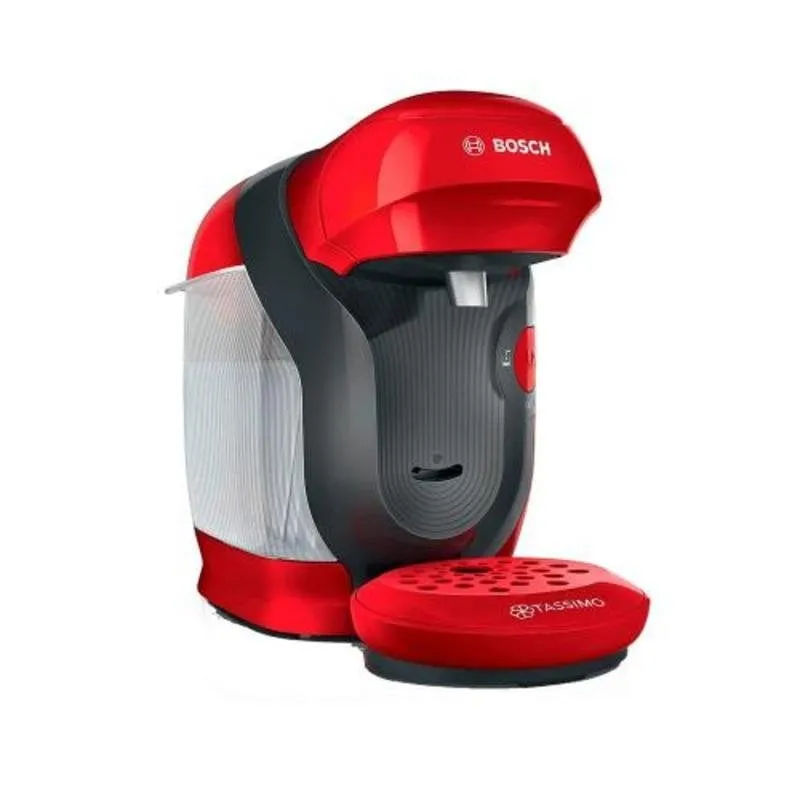 Caffettiera Capsule Bosch 0.7L 3.3 bar Rossa Personalizzazione Quantità Lavastoviglie