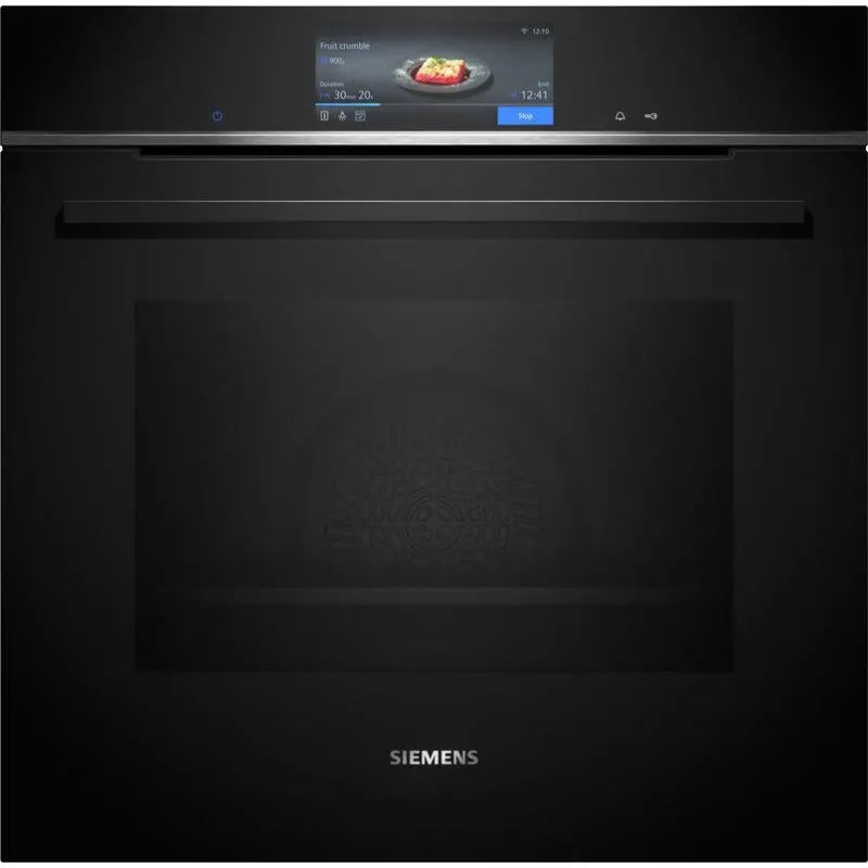 Forno elettrico Siemens iQ700 HB778G3B1 71L Nero Inox Pirolitico Hydrolitico Touch