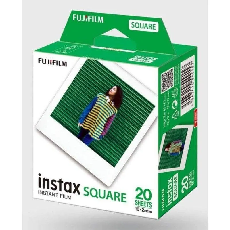 Pellicola istantanea Fujifilm instax SQUARE 20 fogli colori vivaci