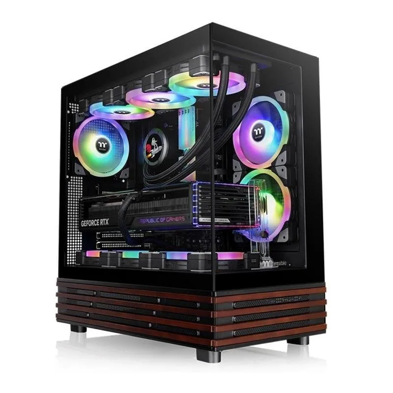 Case Thermaltake View 270 Plus WS ARGB Torre Media Nero ARGB Vetro Temperato Gaming