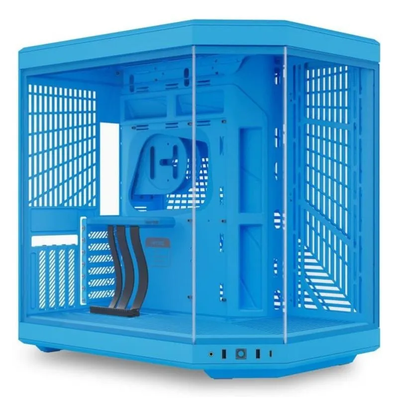 Case HYTE Y70 Blue Mid Tower ATX EATX ITX Micro ATX Vetro Temperato