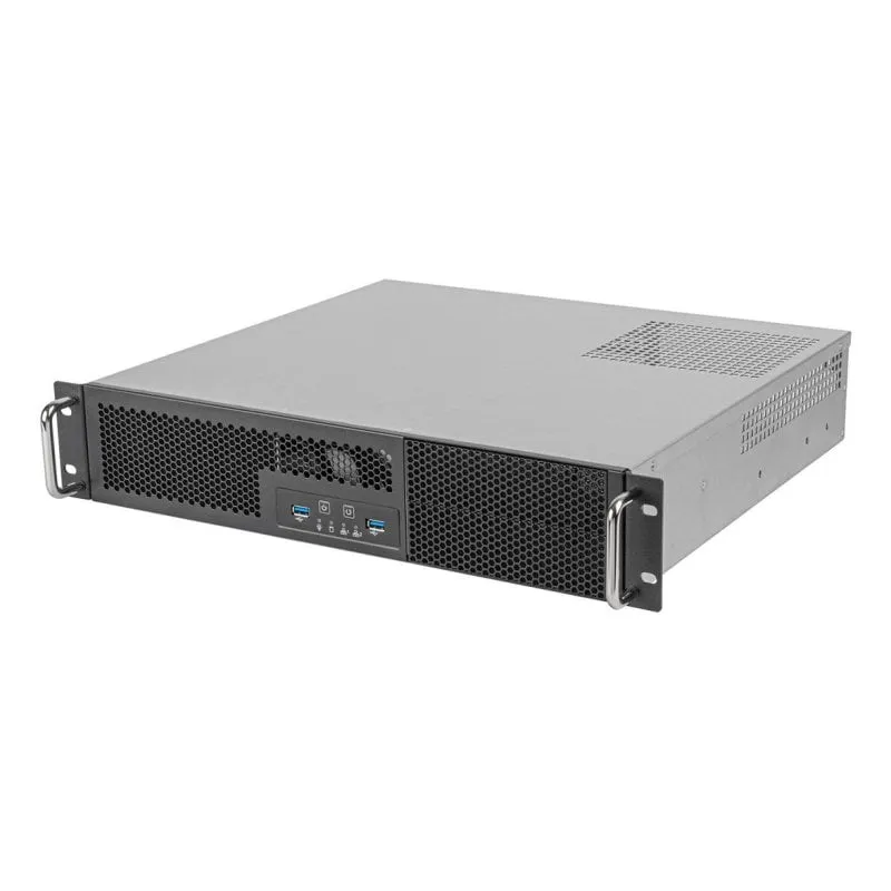 Case server SilverStone RM23-502-MINI rack 2U nero micro ATX USB 3.1