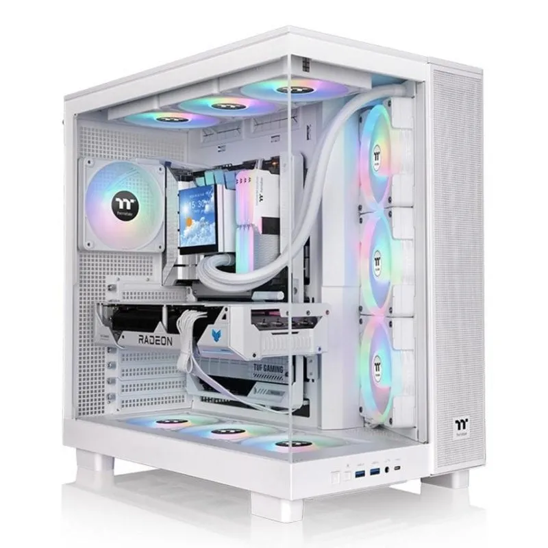 Case Thermaltake View 380 XL TG ARGB bianco vetro temperato 4x120mm ATX
