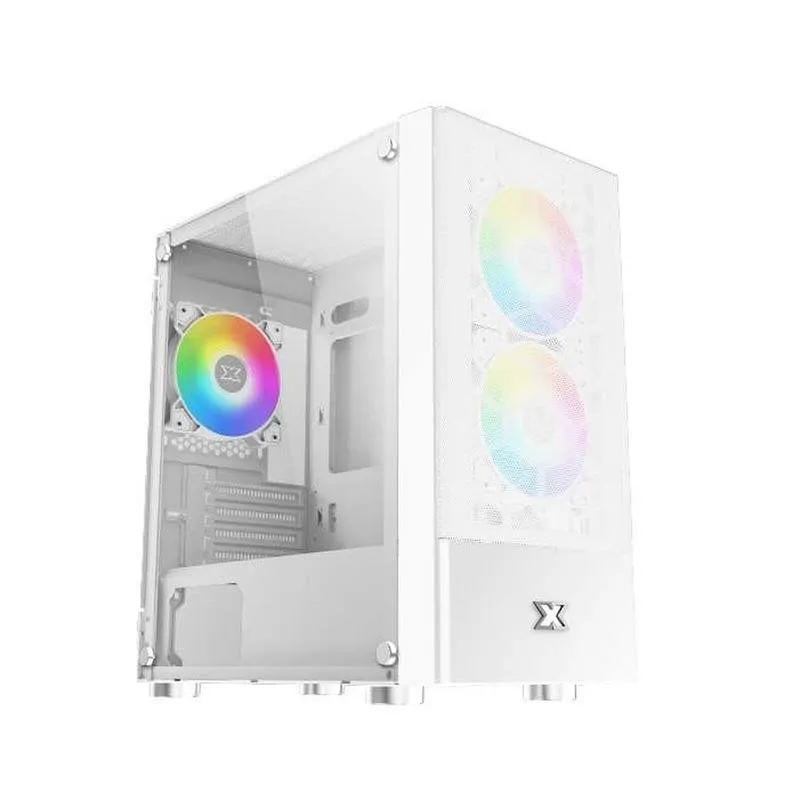 Case Xigmatek EN47772 Oreo Arctic Mini Tower Bianco FRGB Vetro Temperato