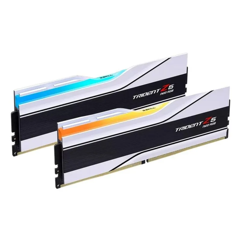 Memoria RAM G.Skill Trident Z5 Neo RGB F5-8000J3848H16GX2-TZ5NRW 32GB 2x16GB DDR5 8000MHz CL38 AMD EXPO RGB Bianco