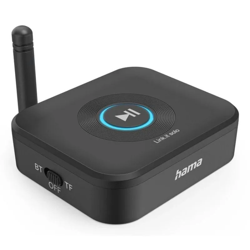 Trasmettitore Audio Wireless HAMA Link.it solo Bluetooth 5.3 3,5 mm USB-C MicroSD Doppio Dispositivo