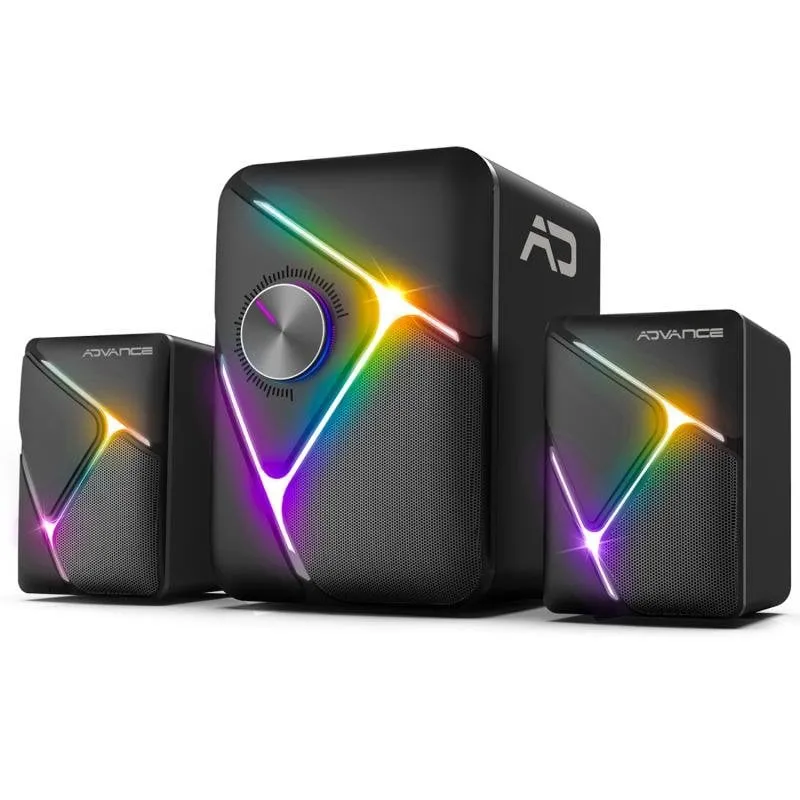 Altoparlanti Advance 2.1 Wireless Bluetooth 11W con RGB e Batteria integrata